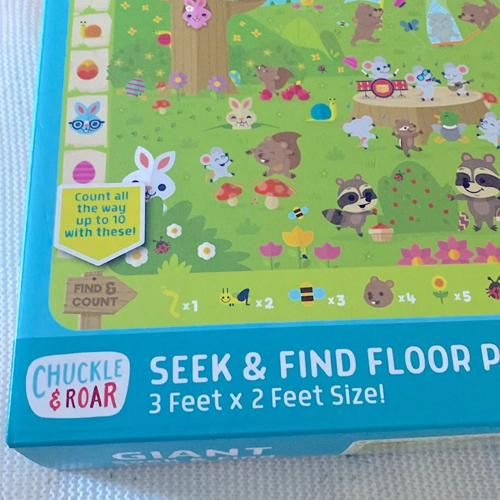 Chuckle and Roar Easter seek and find floor puzzle